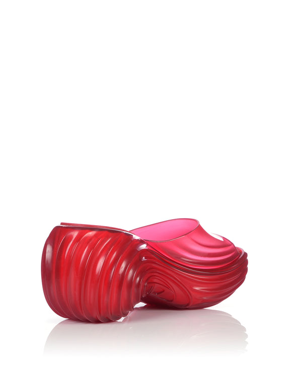 Melissa | x Diesel Quantum Platform Transparent Red - Concrete