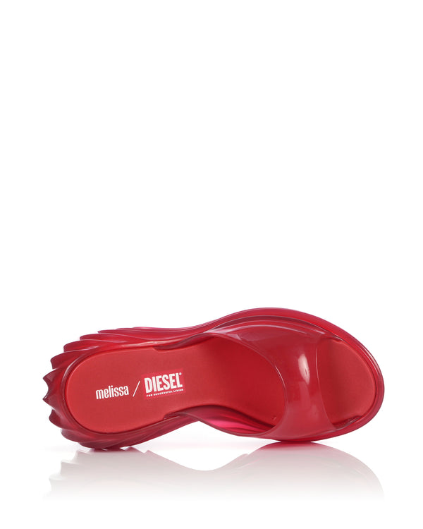 Melissa | x Diesel Quantum Platform Transparent Red - Concrete