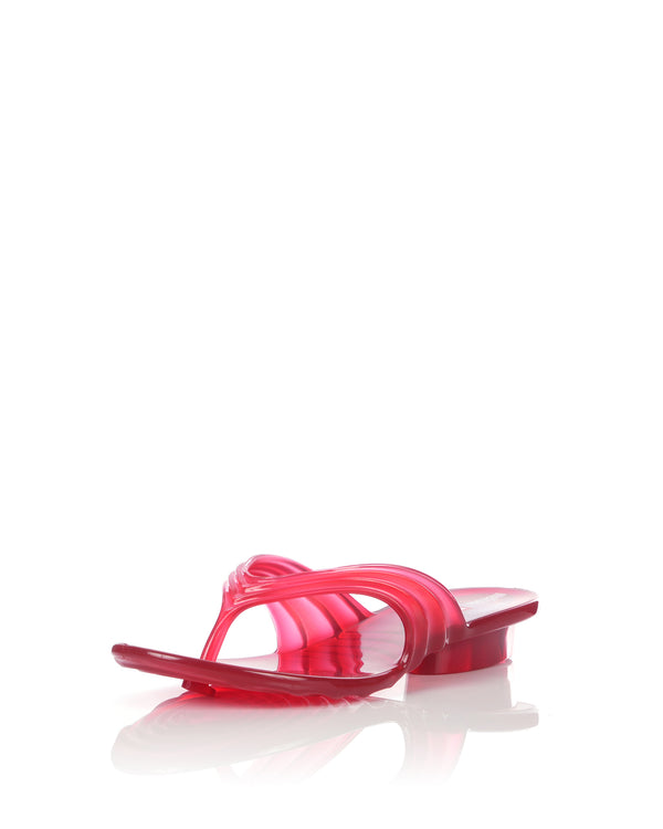 Melissa | x Diesel Quantum Thong Transparent Red - Concrete
