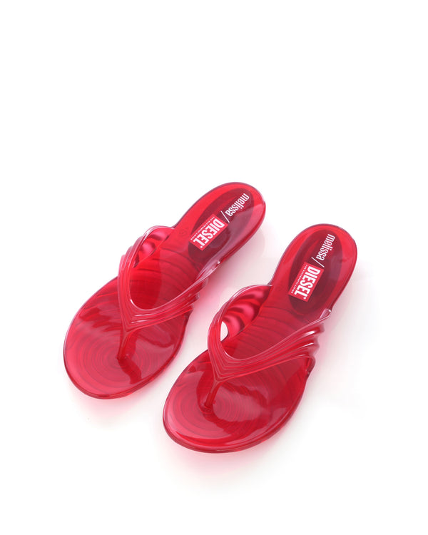 Melissa | x Diesel Quantum Thong Transparent Red - Concrete