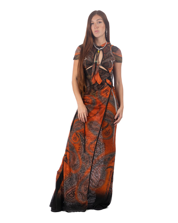 OTTOLINGER | Mesh Dragonfly Dress Paisley Priora