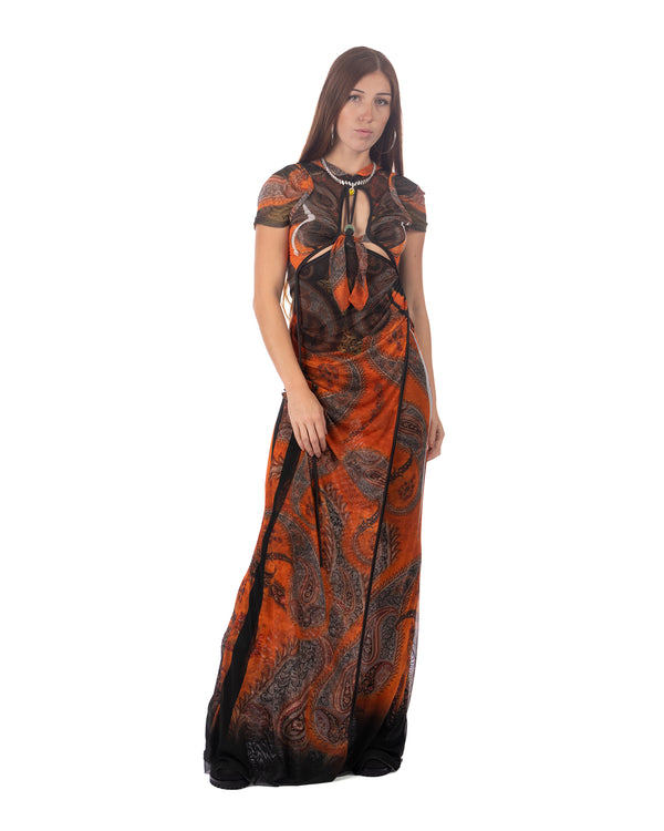 OTTOLINGER | Mesh Dragonfly Dress Paisley Priora