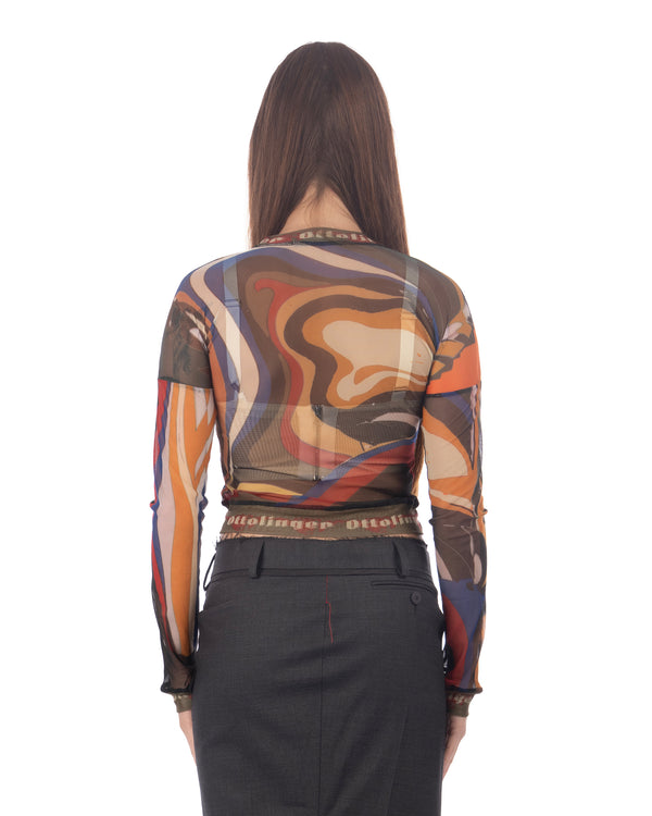 OTTOLINGER | Mesh LS Top Psychedelic Print