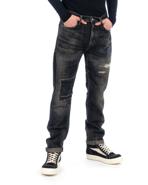 NEIGHBORHOOD | Savage Denim DP Narrow Pants Black - Concrete