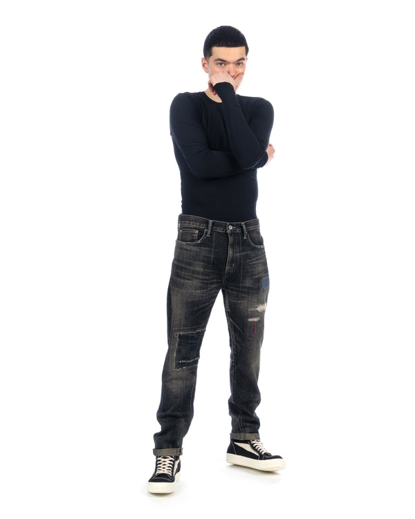 NEIGHBORHOOD | Savage Denim DP Narrow Pants Black - Concrete
