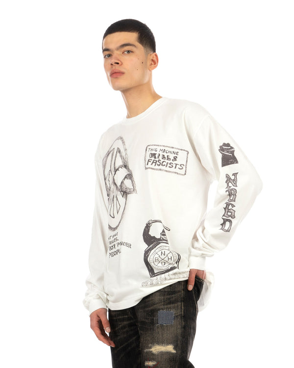 NEIGHBORHOOD | NH Tee LS-18 White - Concrete