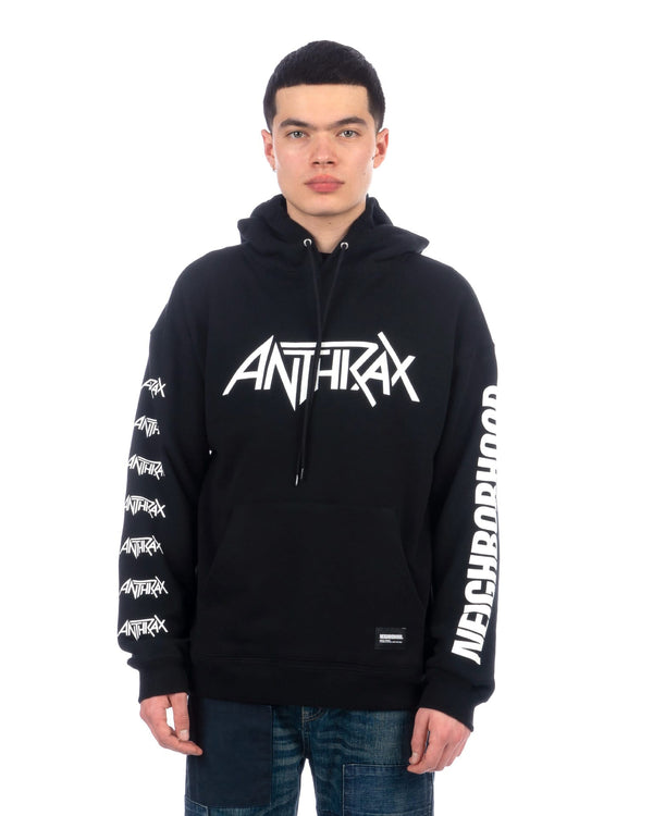 NEIGHBORHOOD | x ANTHRAX Sweatparka-2 Hoodie Black - Concrete