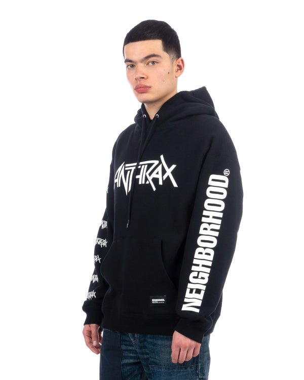 NEIGHBORHOOD | x ANTHRAX Sweatparka-2 Hoodie Black - Concrete
