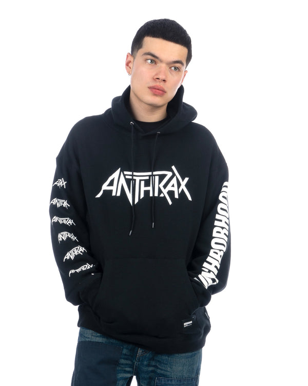 NEIGHBORHOOD | x ANTHRAX Sweatparka-2 Hoodie Black - Concrete