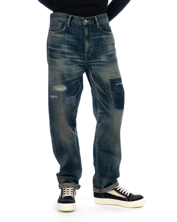 NEIGHBORHOOD | Savage Denim DP Mid Pants Indigo - Concrete
