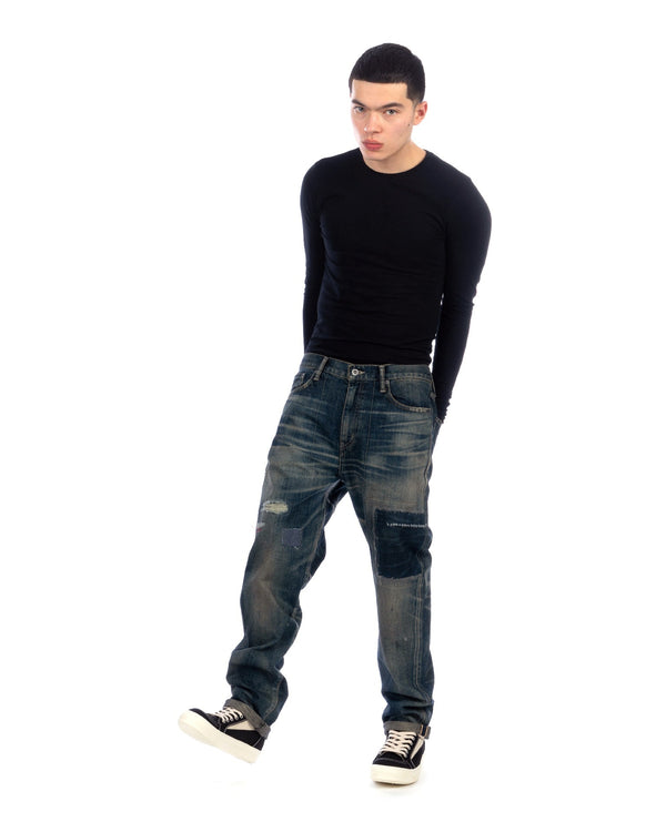 NEIGHBORHOOD | Savage Denim DP Mid Pants Indigo - Concrete