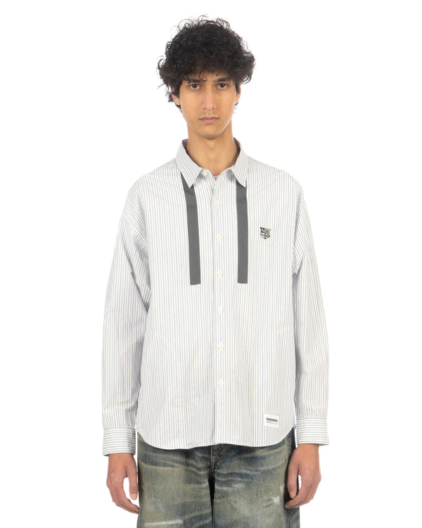 NEIGHBORHOOD | LS Tie Shirt Blue - Concrete