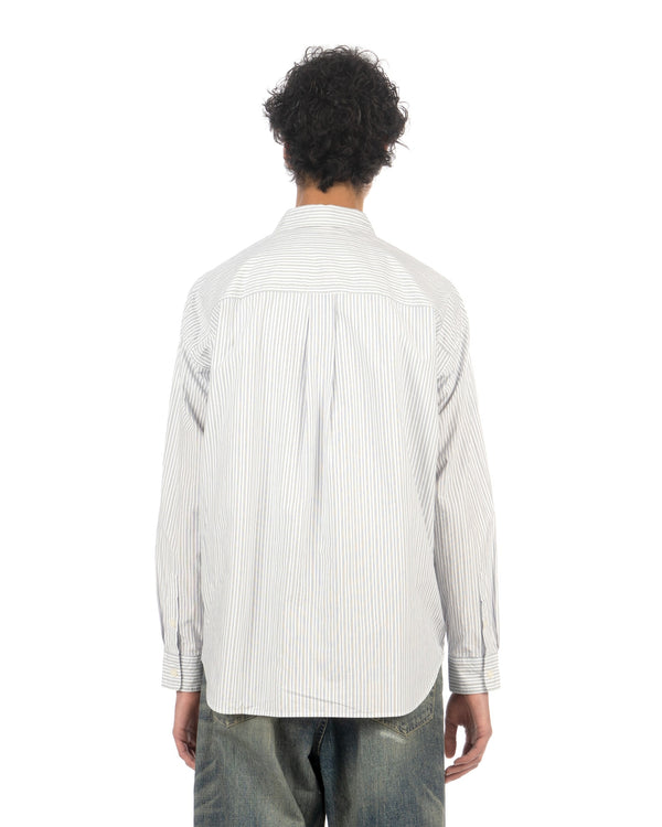 NEIGHBORHOOD | LS Tie Shirt Blue - Concrete