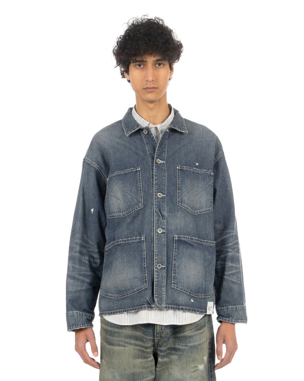 NEIGHBORHOOD | Washed Coverall Jacket Indigo - Concrete