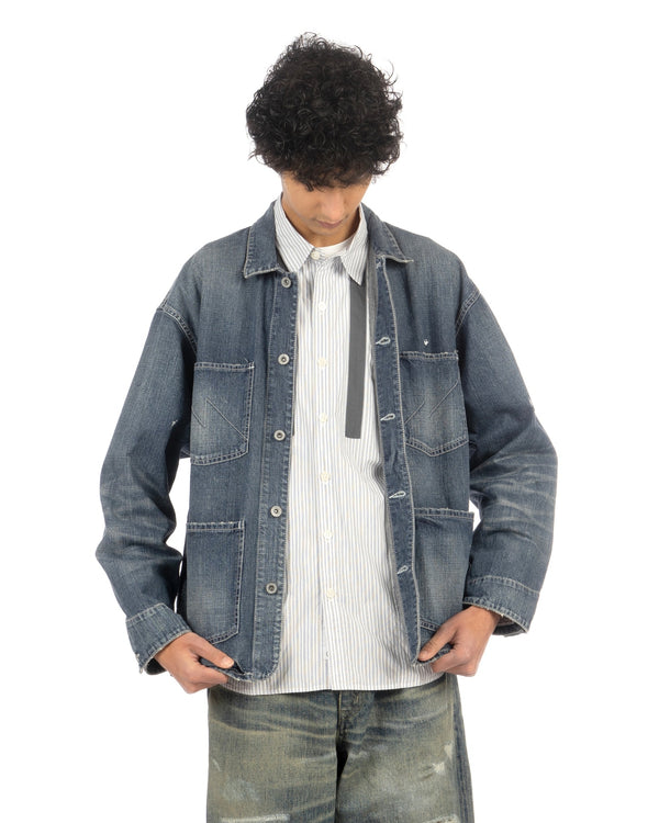 NEIGHBORHOOD | Washed Coverall Jacket Indigo - Concrete