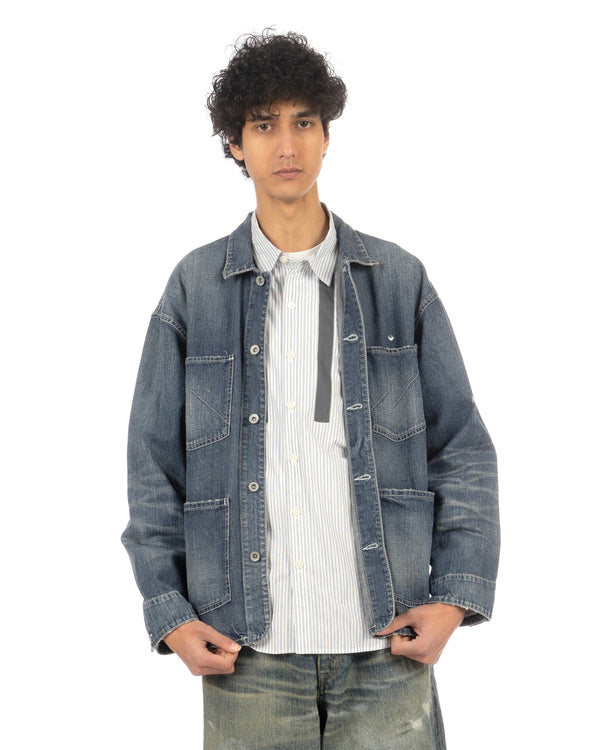 NEIGHBORHOOD | Washed Coverall Jacket Indigo - Concrete