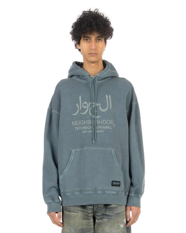 NEIGHBORHOOD | Pigment Dyed Sweat Hoodie Navy - Concrete