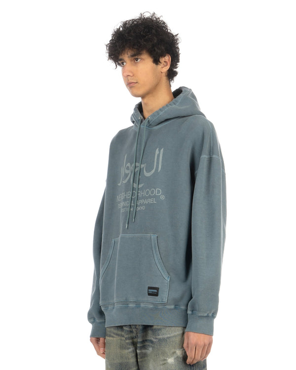 NEIGHBORHOOD | Pigment Dyed Sweat Hoodie Navy - Concrete