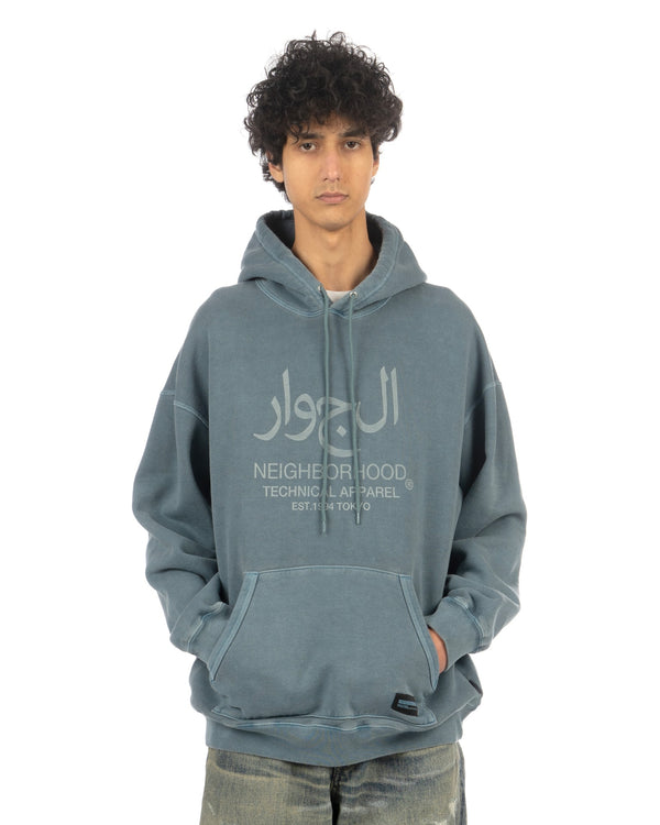 NEIGHBORHOOD | Pigment Dyed Sweat Hoodie Navy - Concrete