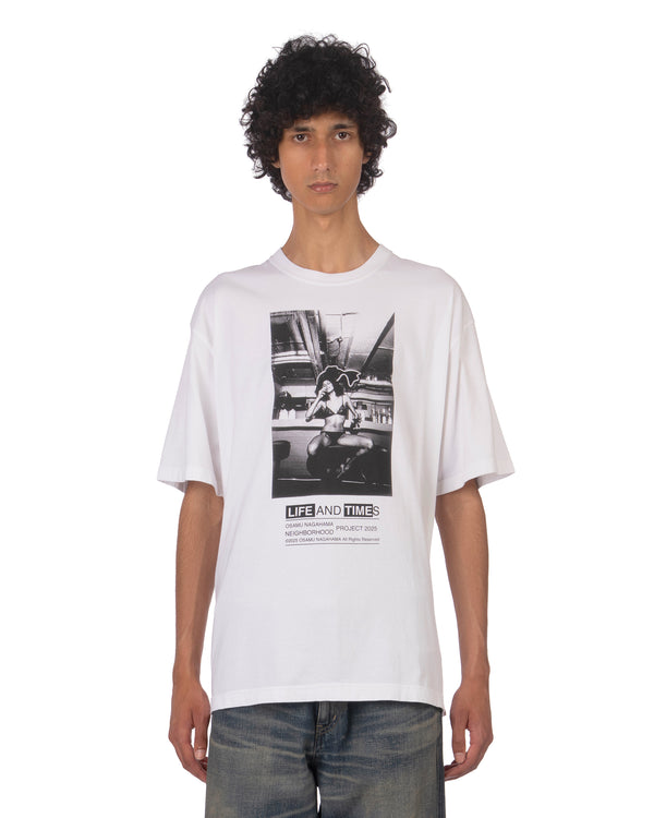 NEIGHBORHOOD | x Osamu Nagahama T-Shirt NO.3 White - Concrete