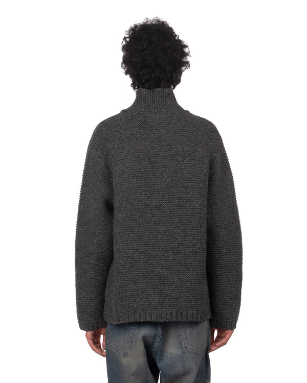NEIGHBORHOOD | Shetland Knitted Jacket Charcoal - Concrete