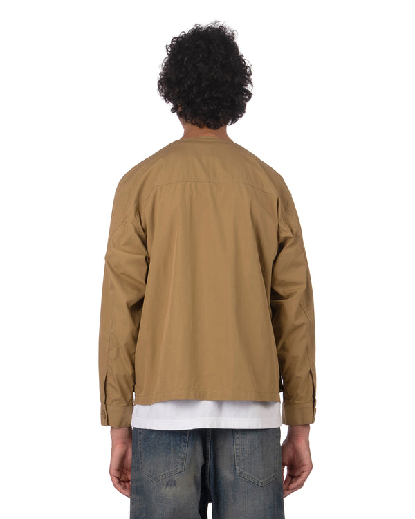 NEIGHBORHOOD | No Collar Utility Jacket Beige - Concrete