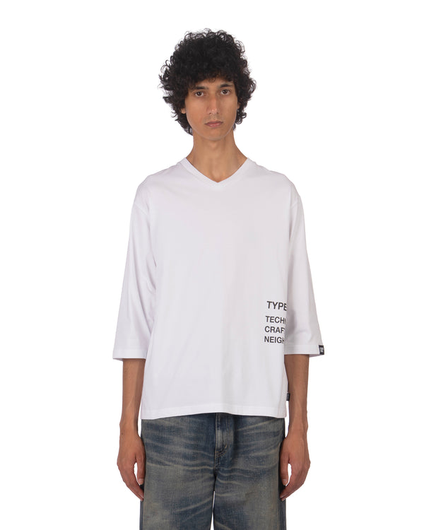 NEIGHBORHOOD | Sheltech V-Neck T-Shirt White - Concrete