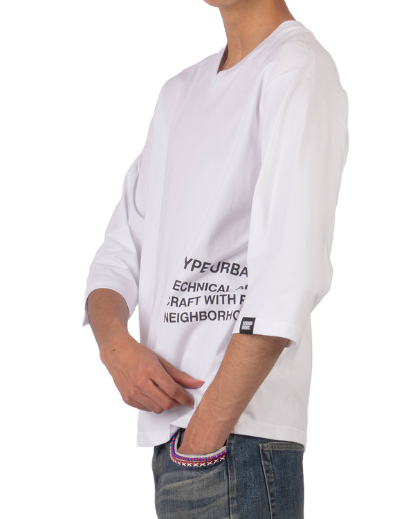 NEIGHBORHOOD | Sheltech V-Neck T-Shirt White - Concrete