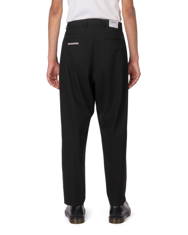 NEIGHBORHOOD | Woven Tuck Pants Black - Concrete