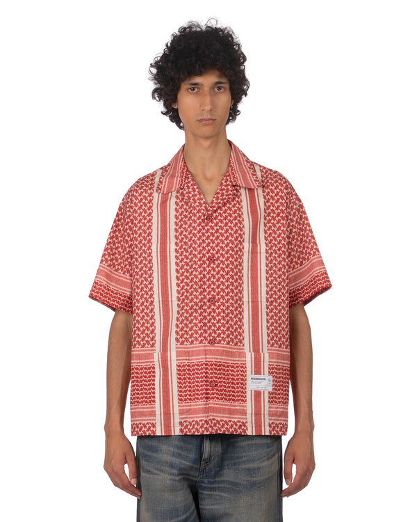 NEIGHBORHOOD | Shemagh Pattern Shirt Red - Concrete