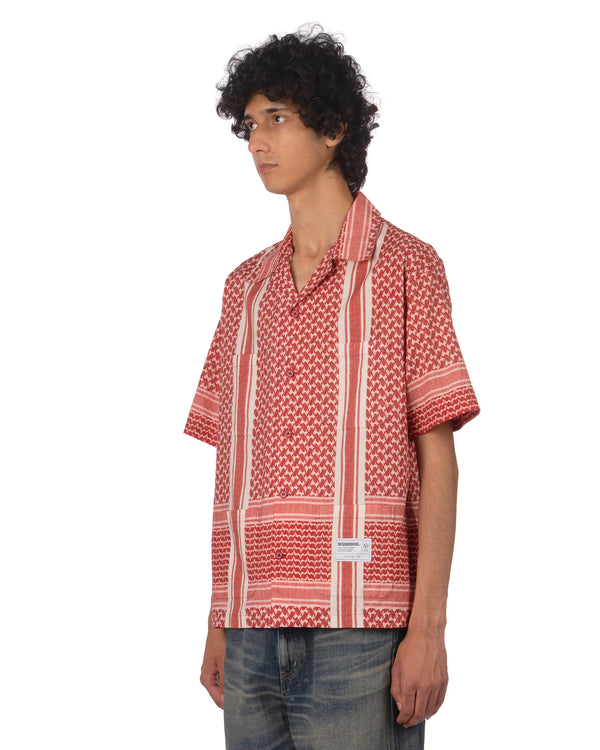 NEIGHBORHOOD | Shemagh Pattern Shirt Red - Concrete