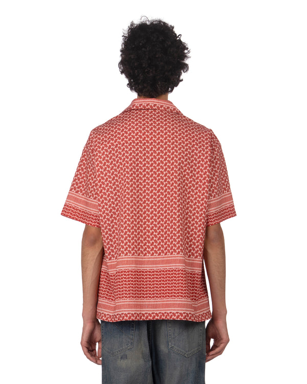 NEIGHBORHOOD | Shemagh Pattern Shirt Red - Concrete