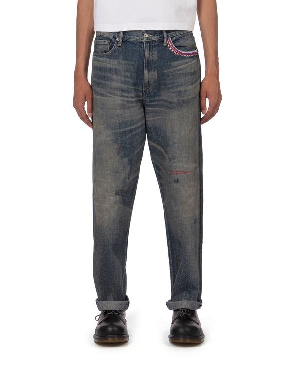 NEIGHBORHOOD | Savage Denim Basic Pants Indigo - Concrete