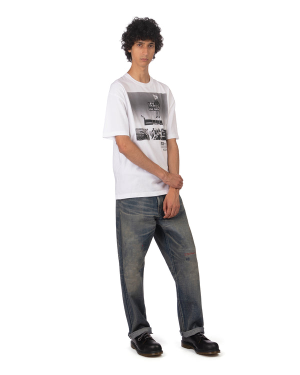 NEIGHBORHOOD | x Osamu Nagahama T-Shirt NO.4 White - Concrete