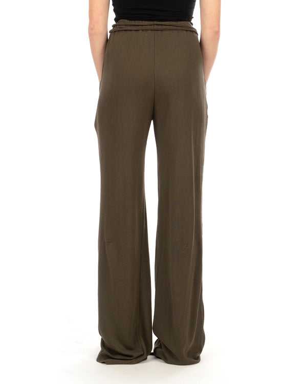 OTTOLINGER | Deconstructed Linen Sweat Pants Green - Concrete