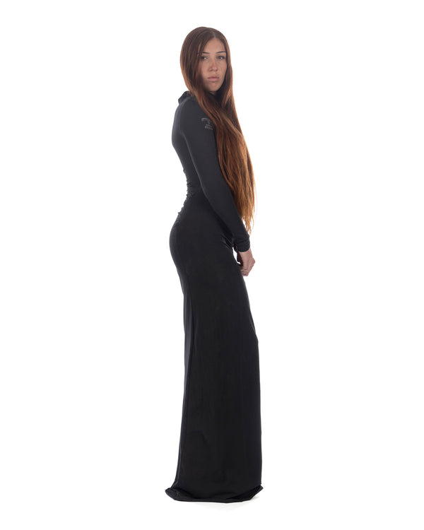 OTTOLINGER | Lounge Long Dress Washed Black - Concrete