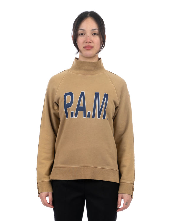 Perks and Mini (P.A.M.) | W Box Hi Neck Sweat Sienna - Concrete