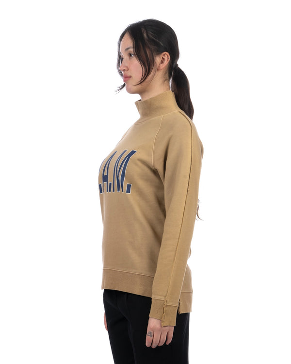 Perks and Mini (P.A.M.) | W Box Hi Neck Sweat Sienna - Concrete