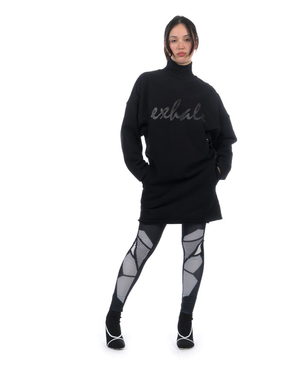 Perks and Mini (P.A.M.) | Elevation High Neck Dress Black - Concrete
