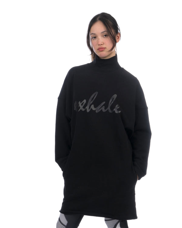 Perks and Mini (P.A.M.) | Elevation High Neck Dress Black - Concrete