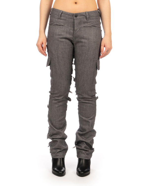 Griffin | Blade Cut Trousers Denim Grey - Concrete