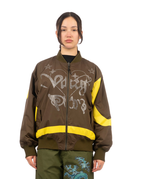 Perks and Mini (P.A.M.) | Varg 2.0 Reversible Bomber Jacket Khaki - Concrete