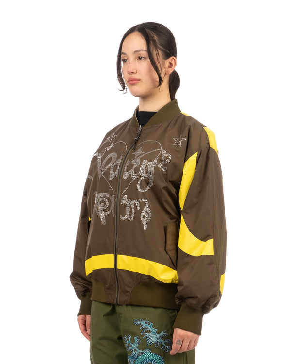 Perks and Mini (P.A.M.) | Varg 2.0 Reversible Bomber Jacket Khaki - Concrete