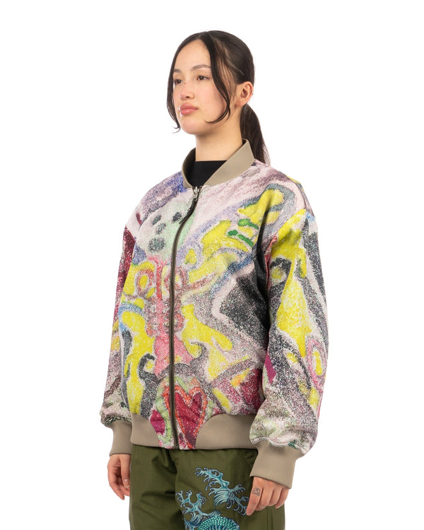 Perks and Mini (P.A.M.) | Varg 2.0 Reversible Bomber Jacket Khaki - Concrete