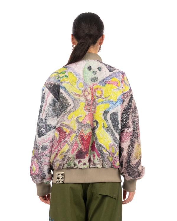 Perks and Mini (P.A.M.) | Varg 2.0 Reversible Bomber Jacket Khaki - Concrete