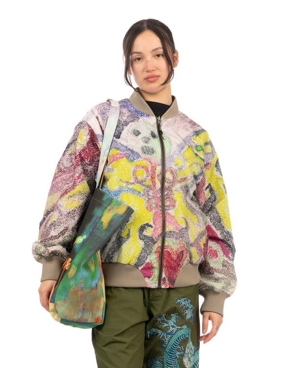 Perks and Mini (P.A.M.) | Varg 2.0 Reversible Bomber Jacket Khaki - Concrete