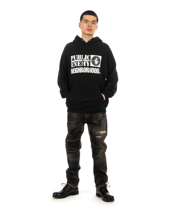 NEIGHBORHOOD | x Public Enemy Hoody Black - Concrete