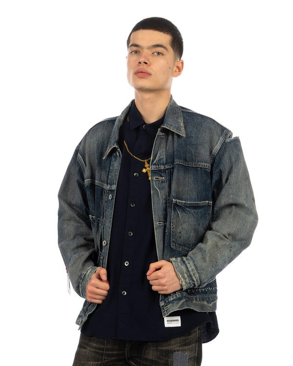 NEIGHBORHOOD | Savage Type-2 Denim Jacket Indigo - Concrete