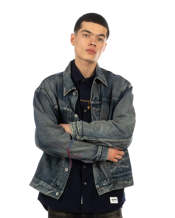 NEIGHBORHOOD | Savage Type-2 Denim Jacket Indigo - Concrete
