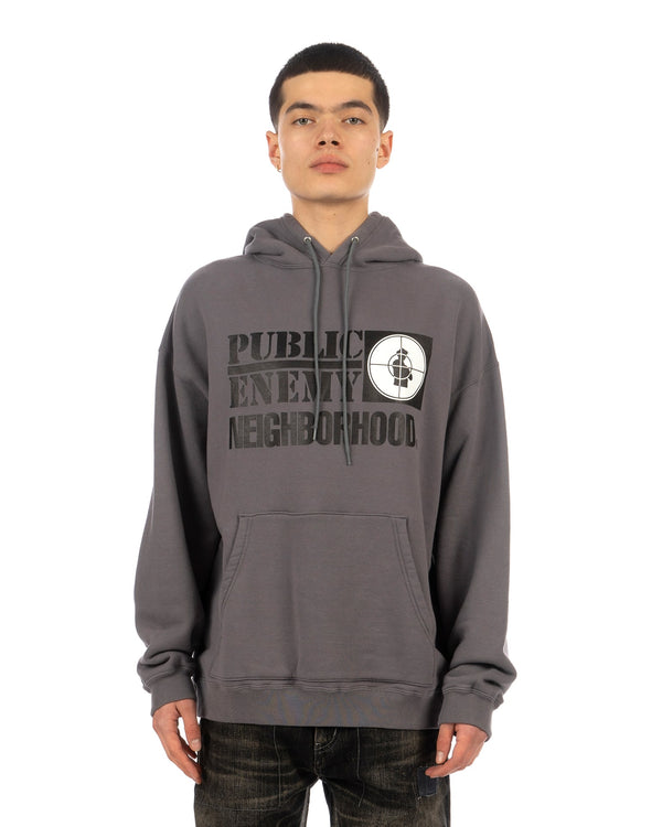 NEIGHBORHOOD | x Public Enemy Hoody Gray - Concrete